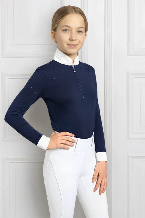 Koszula_konkursowa_diamond_gloss_granatowa_kids.webp