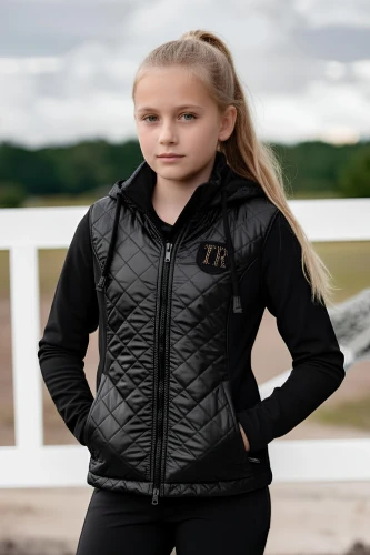 Softshell True Rider Shield Black & Gold KIDS