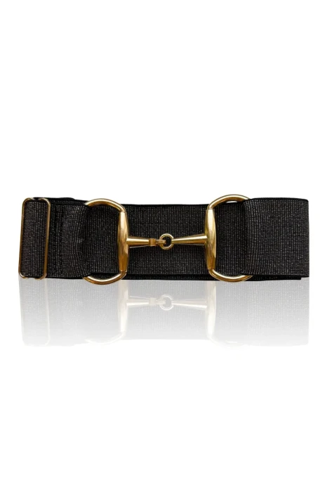 Elastyczny_pasek_do_spodni_z_wędzidłem_True_Rider_Brokatowy_Black_Gold.webp