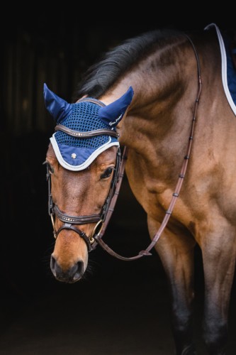 Sparkle Navy Fly Veil