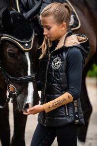 Kamizelka Born To Ride Black & Gold Kids